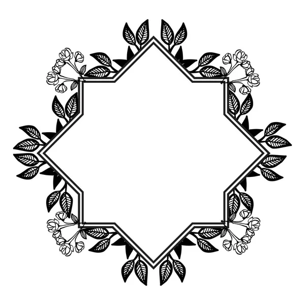 白い背景、美しい花輪、カードの壁紙に隔離されたデザイン要素。ベクトル — ストックベクタ