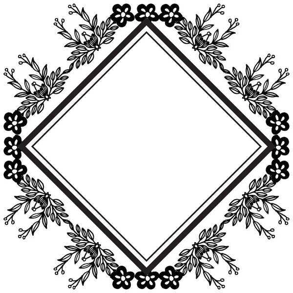 Ornate element of floral frame, various greeting card and invitation card. Vector — Stock Vector