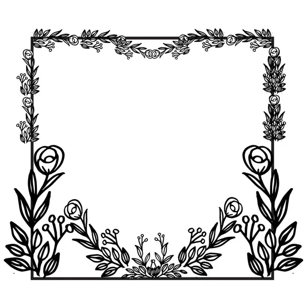 Dekoration der Karte, Ornament floralen Rahmen. Vektor — Stockvektor