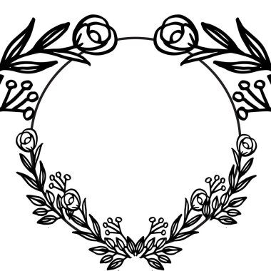 Çiçek ve yaprakları ile Çiçek çerçeve, tasarım davetiye kartı. Vektör