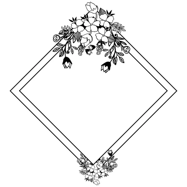 Ilustración vectorial ornamento de marco de corona con diseño de tarjeta — Vector de stock