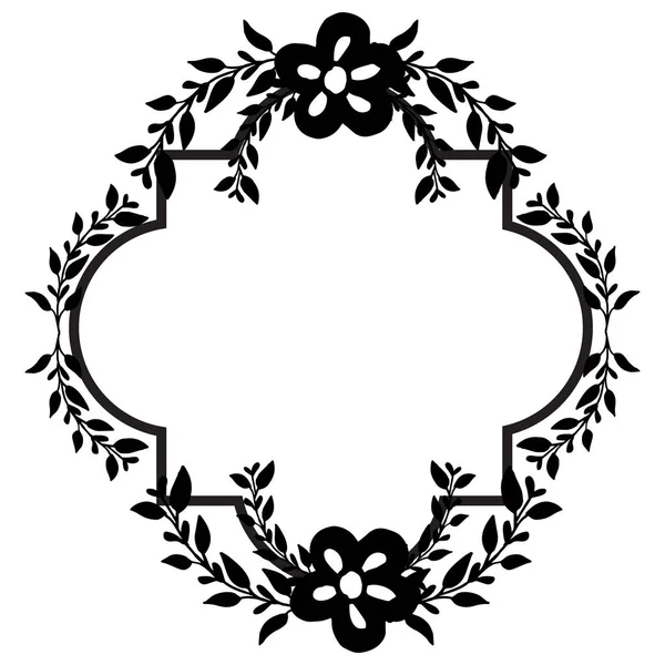 Tasarım öğesi, zarif çiçek çerçeve, çeşitli tebrik kartı. Vektör