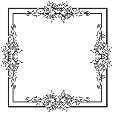 Grafik çiçek deseni, beyaz arka plan için kart. Vektör