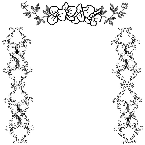 装饰横幅花框，文本空间。向量 — 图库矢量图片