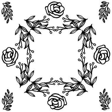 Sanat grafik gül çiçek ile soyut arka plan. Vektör