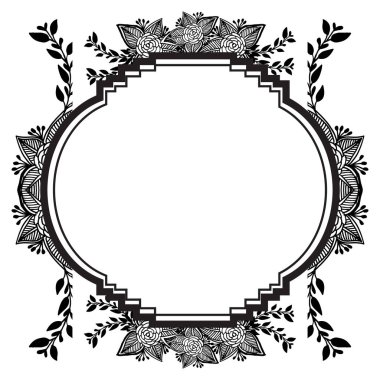 Tasarım tebrik kartı, desen çiçek çerçeve. Vektör