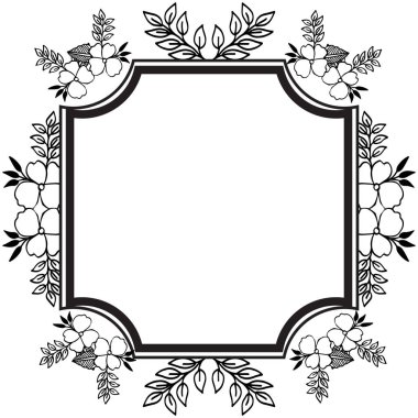 Sınır dekoratif, çeşitli kartların desen, çiçek çiçek. Vektör