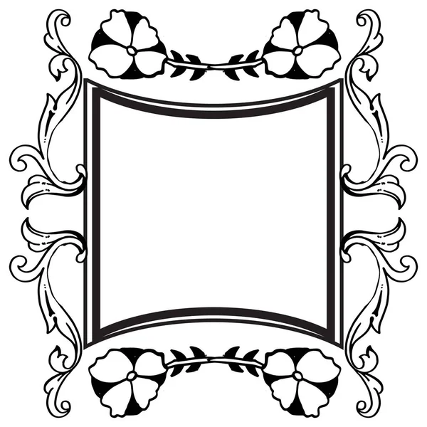 Patroon van de afbeelding met bloem frame, voor verschillende ontwerpen van kaarten. Vector — Stockvector