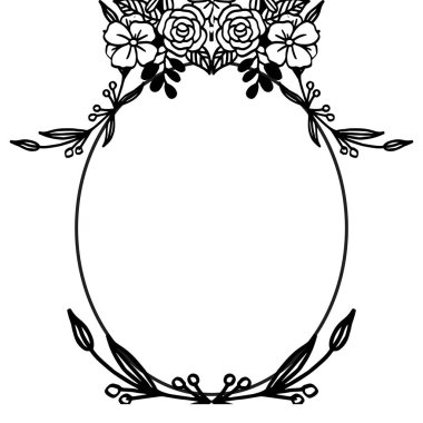 Zarif çiçek ve yaprak, çeşitli kartların tasarımı için, benzersiz tarzı. Vektör