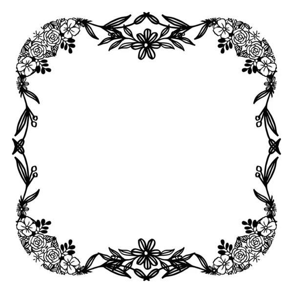 Ornate floral frames, various shape frames, for greeting cards and invitation cards. Vector — Stock Vector