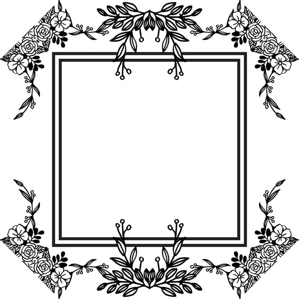 Dekoration Blumen und Blatt, einzigartige verschiedene Karten. Vektor — Stockvektor