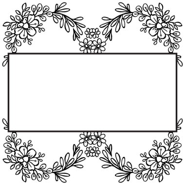 Çiçek çerçeveleri çeşitli duvar kağıdı ile butik Grafik tasarım. Vektör