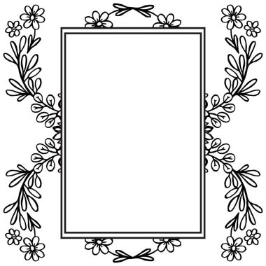 Çiçek çerçeveleri çeşitli duvar kağıdı ile butik Grafik tasarım. Vektör