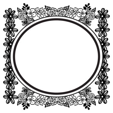 Davetiyetasarımı için çiçek elemanları, dekorasyon tarzı benzersiz. Vektör