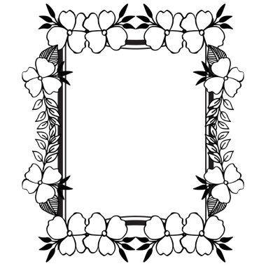 Tasarım için çiçek unsuru, desen benzersiz ve zarif. Vektör