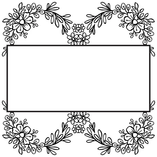 Grafisch ontwerp van Boutique, met verschillende behang van bloemen frames. Vector — Stockvector