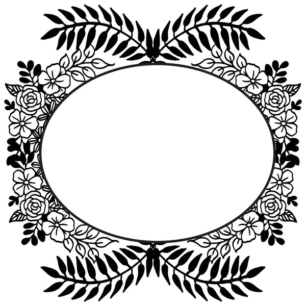 Elementos florales para el diseño de invitaciones, estilo de decoración único. Vector — Vector de stock