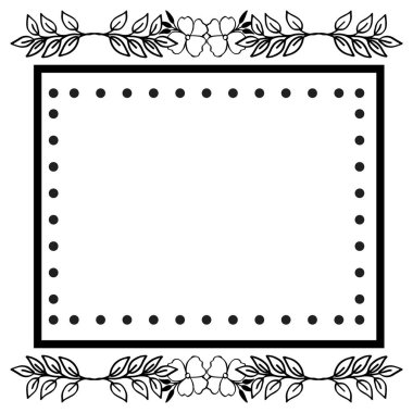 Çizim çiçek çerçeve, tebrik kartı ve davet kartı için çeşitli desen. Vektör