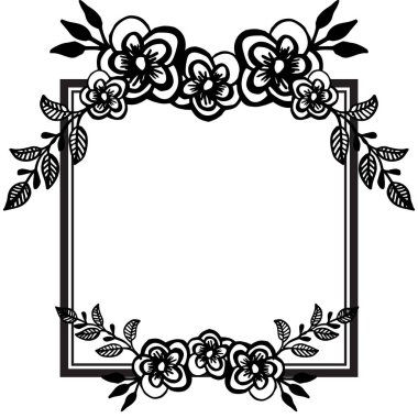 Çiçek desen dekor elemanı seti. Süs çiçek çerçeve. beyaz bir arka plan üzerinde izole. Vektör