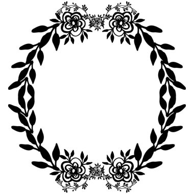 Davet kartı şablonu, zarif çiçek çerçeve özelliği. Vektör