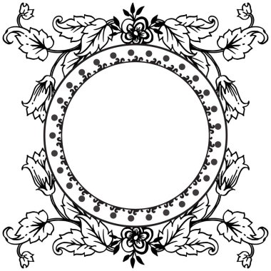 Çeşitli kartlar için tasarım şekli, sevimli çiçekler özelliği. Vektör