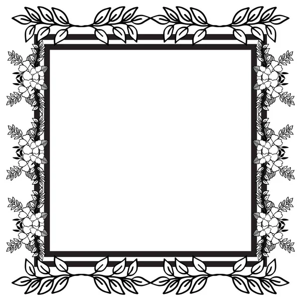 Design floral frame, various shape of card. Vector — Stock Vector