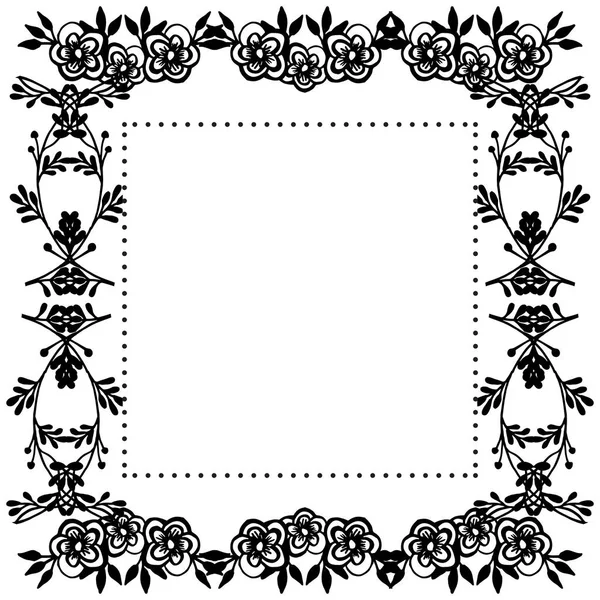 Різні квіткові рамки, ізольовані на білому, для декору карт. Векторні — стоковий вектор