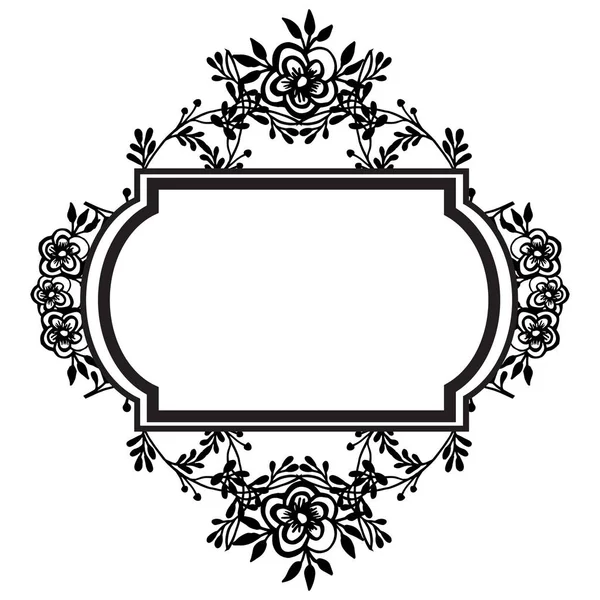 Varios marco de flores, aislado en un blanco, para la decoración de la tarjeta. Vector — Vector de stock