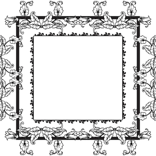 Beautiful wreath frame, for decorative greeting card and invitation card. Vector — Stock Vector