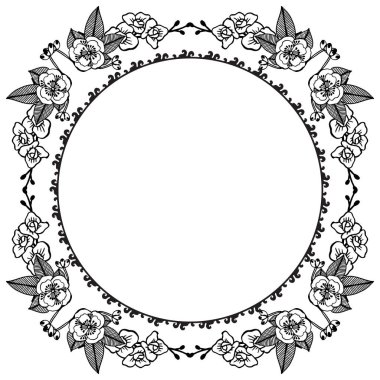 Güzel çizim ile kart çeşitli şekil duvar kağıdı, çiçek çerçeve sevimli. Vektör