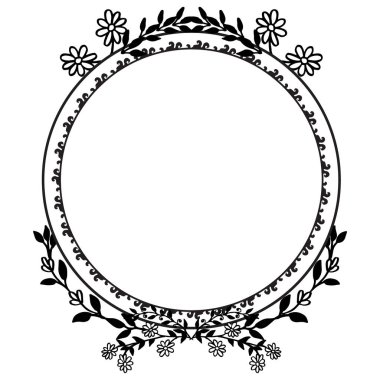 Çiçek çerçeve süsü, kartların dekorasyon güzel. Vektör