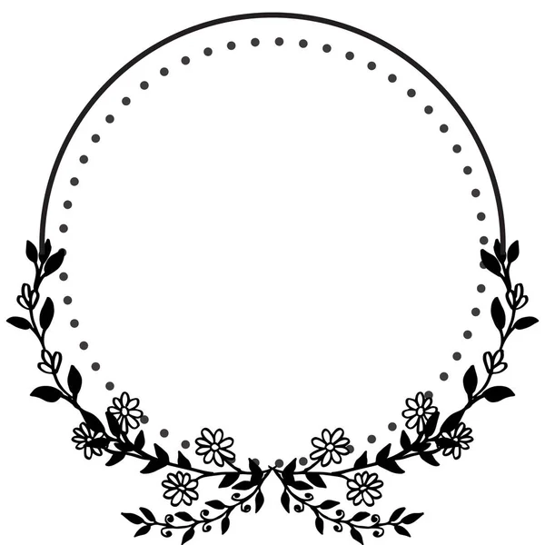 Modèle carte de vœux, carte d'invitation, orné de cadre floral. Vecteur — Image vectorielle