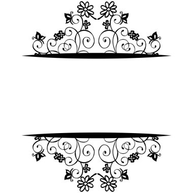 Beyaz soyut arka plan, çiçek çerçeve dikişsiz desen, tasarım tebrik kartı, davetiye kartı. Vektör