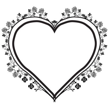 Güzel çelenk, güzel ve sevimli çiçek çerçeve ile Vintage kart. Vektör