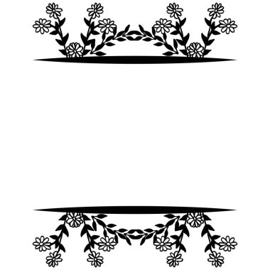 Tasarım kartları özelliği, güzel çiçek çerçeve, süs tarzı benzersiz. Vektör