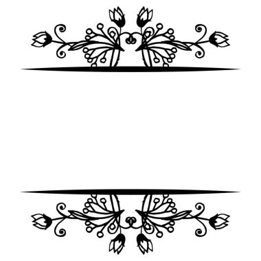 Tasarım çiçek çerçeve güzel süs, kartların duvar kağıdı dekorasyon. Vektör