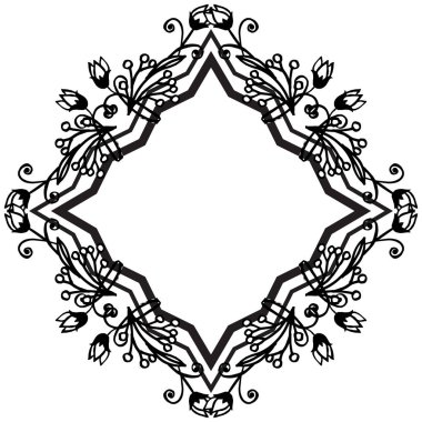 Tasarım çiçek çerçeve güzel süs, kartların duvar kağıdı dekorasyon. Vektör