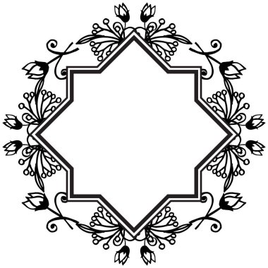 Duvar kağıdı dekorasyon çiçek çerçeve, kart çeşitli şekli, stil zarif. Vektör