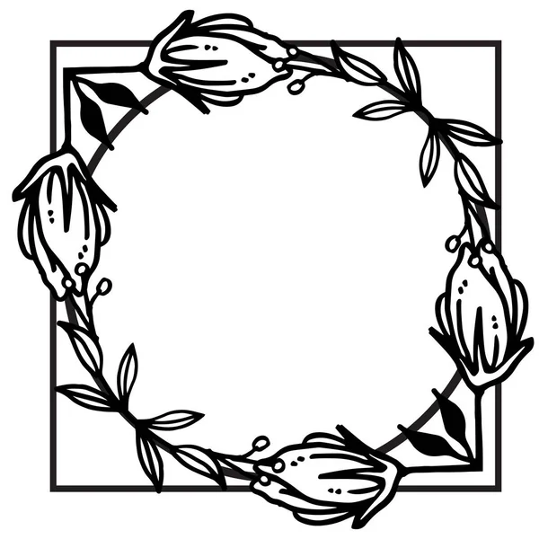 Черно-белая безморская фактура линии с цветком розы. Вектор — стоковый вектор