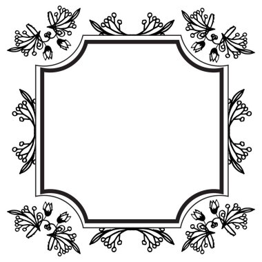 Çizim çiçek çerçeve ve vintage çerçeve, desen zarif kartlar için. Vektör