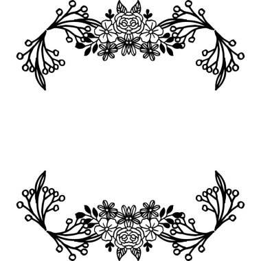 Zarif çiçek çerçeve, afiş duvar kağıdı için, posterler, kart. Vektör