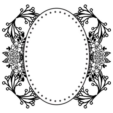 Zarif çiçek çerçeve, afiş duvar kağıdı için, posterler, kart. Vektör