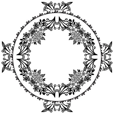 Zarif çiçek çerçeve, afiş duvar kağıdı için, posterler, kart. Vektör