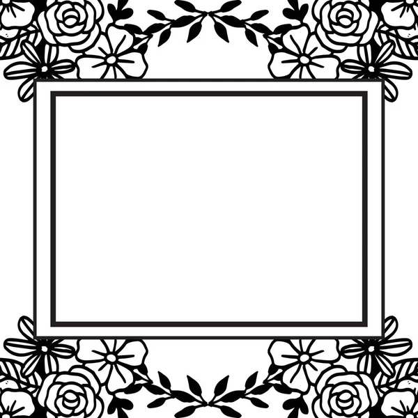 优雅的花框,用于墙纸的横幅,海报,卡片。向量 — 图库矢量图片