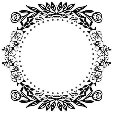 Elementin güzel çiçek çerçevesi, kartların vintage. Vektör