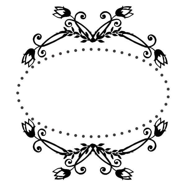 Naadloze bloemen patroon, bloem zwart-wit achtergrond, sierlijke van kaarten. Vector — Stockvector