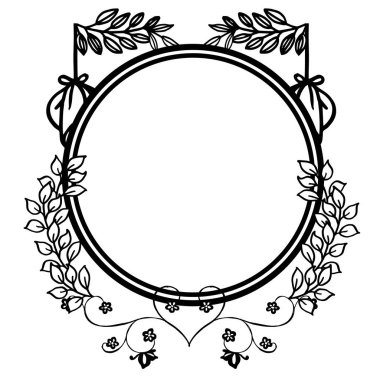 Beyaz arka plan, metin için alan ile çiçek çerçeve tasarımı. Vektör