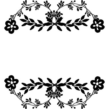 Süsleme Vintage çiçek, benzersiz çerçeve ile, kartlar dekorasyon için. Vektör