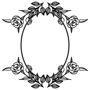 Beyaz bir zemin üzerinde izole çiçek ve dalları, çeşitli kartların tasarımı. Vektör