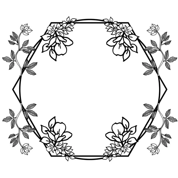 Motivo ornamental para el marco de la corona de decoración. Vector — Vector de stock